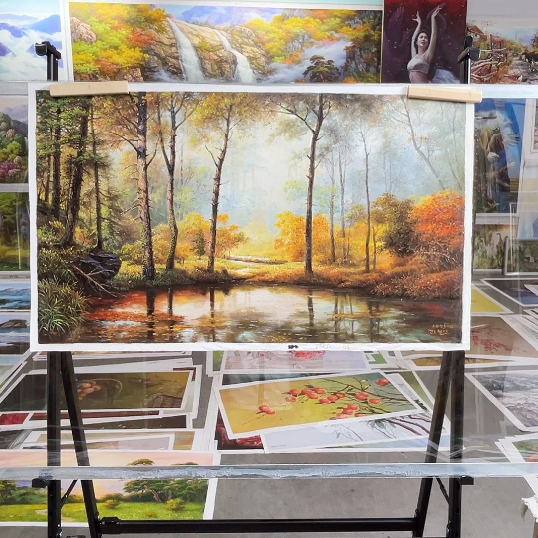 油画朝鲜艺术家油画作品