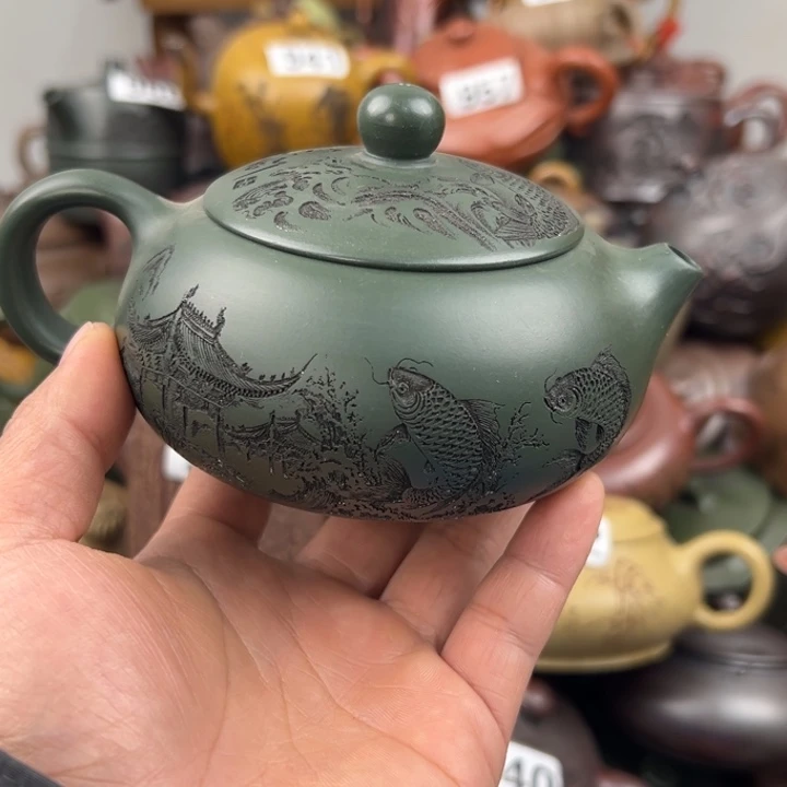 紫砂茶壶紫砂壶壶口磕碰