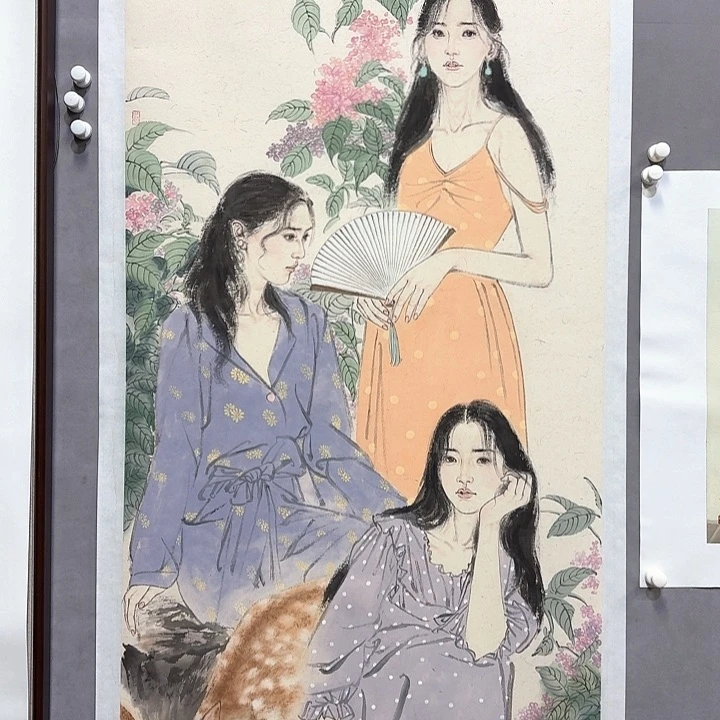 国画亲笔手绘放心去藏