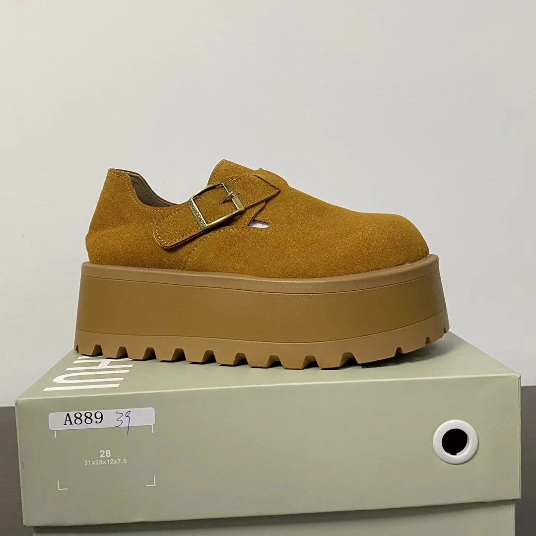 【清仓】2025小个子厚底平增高百搭女鞋A889