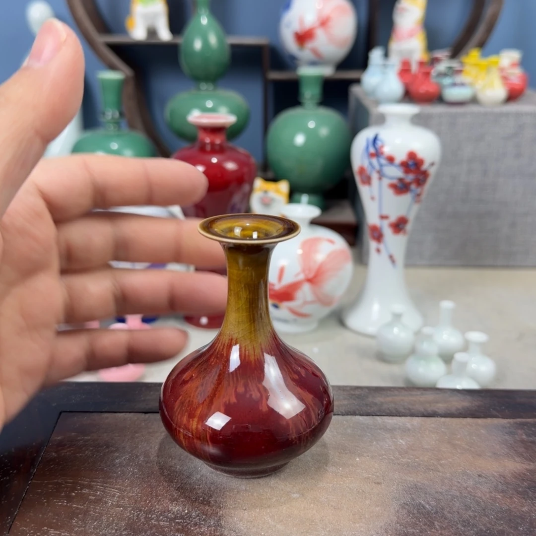 陶瓷手工小花器摆件