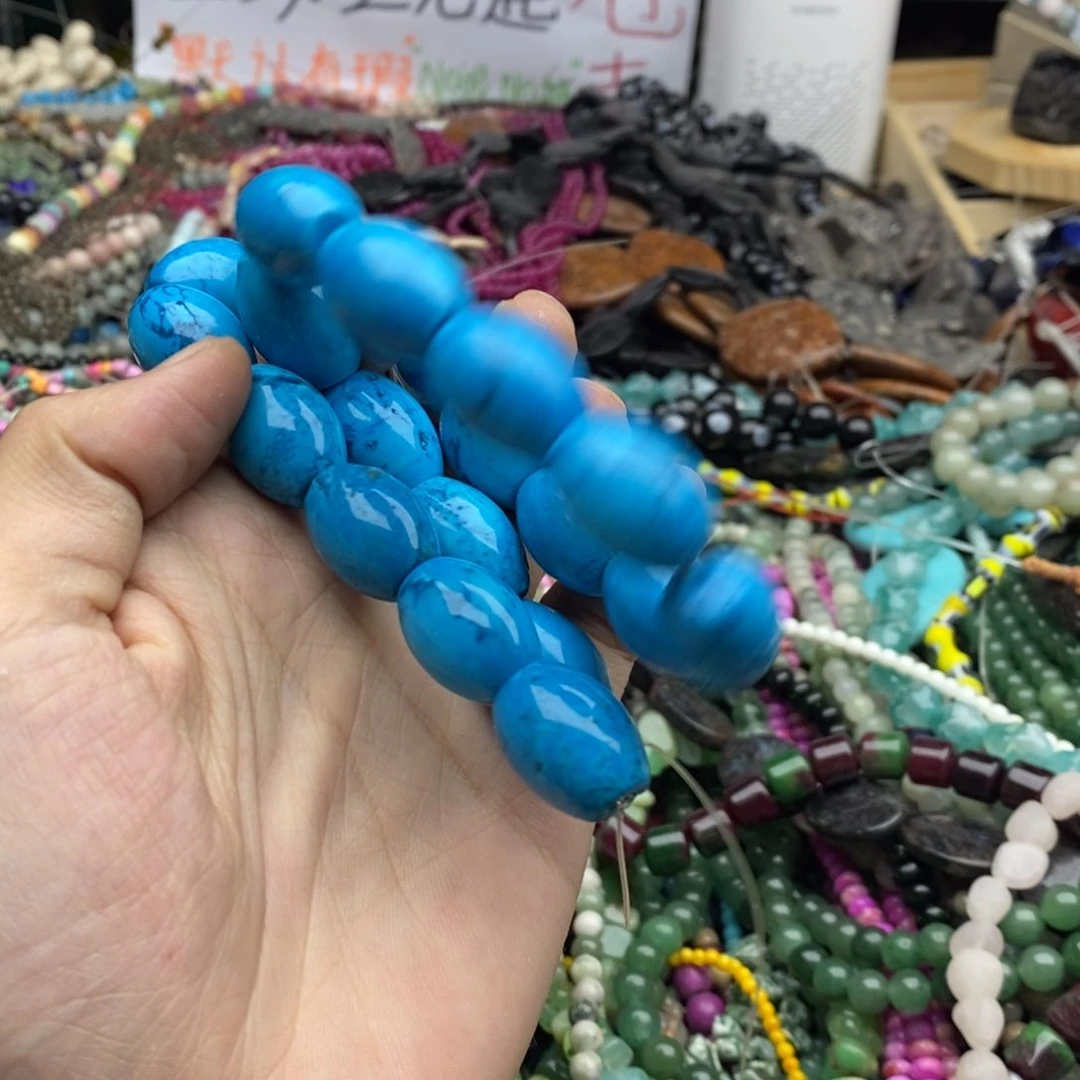 玛瑙/玉髓未镶嵌珠宝半成品一条松石Q309