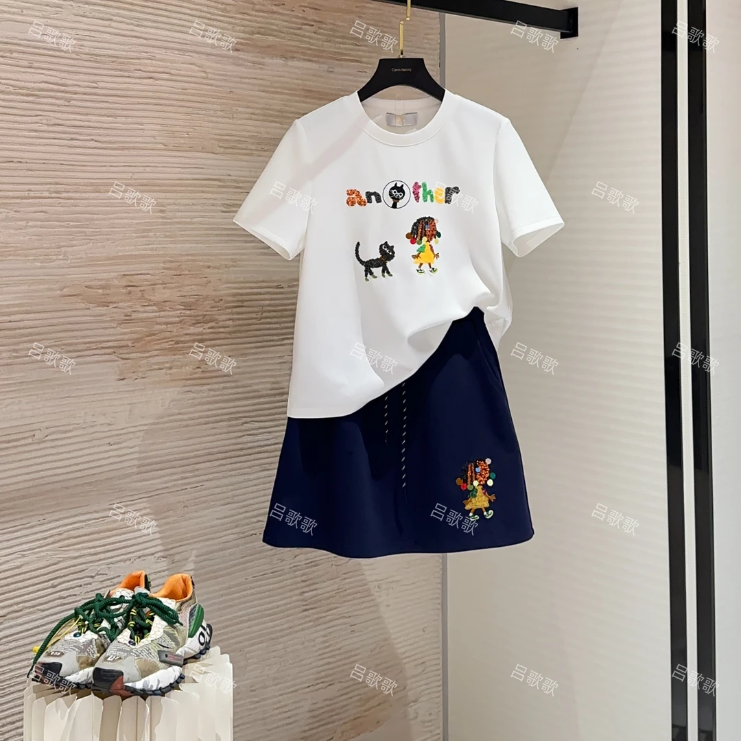 【宠粉价】刺绣卡通休闲套装百搭休闲两件套JC-A3737
