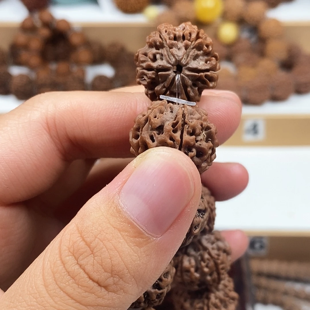 手串金刚菩提收藏版稀有精品6瓣矮桩飞碟磨盘蜂窝