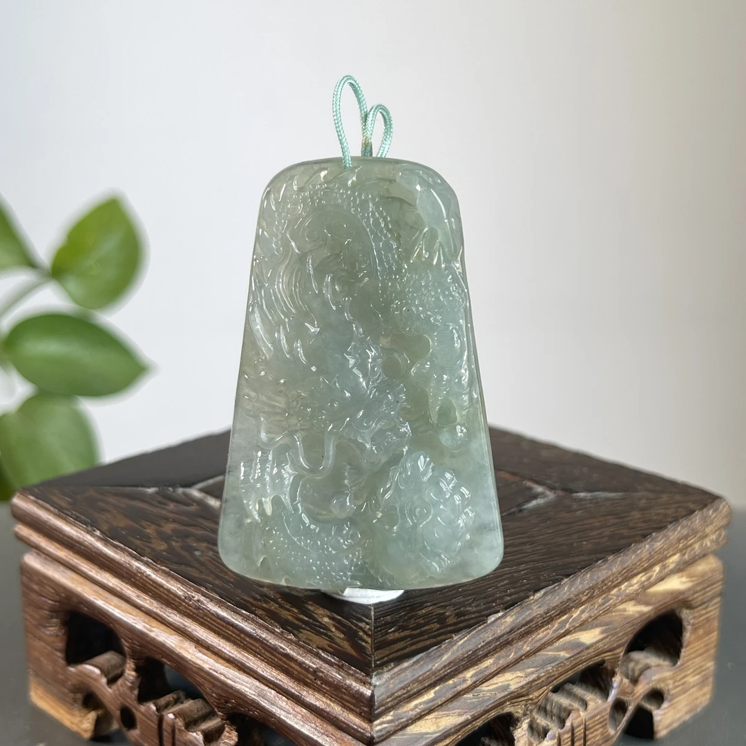 JTA11-64 天然缅甸A货翡翠 龙牌