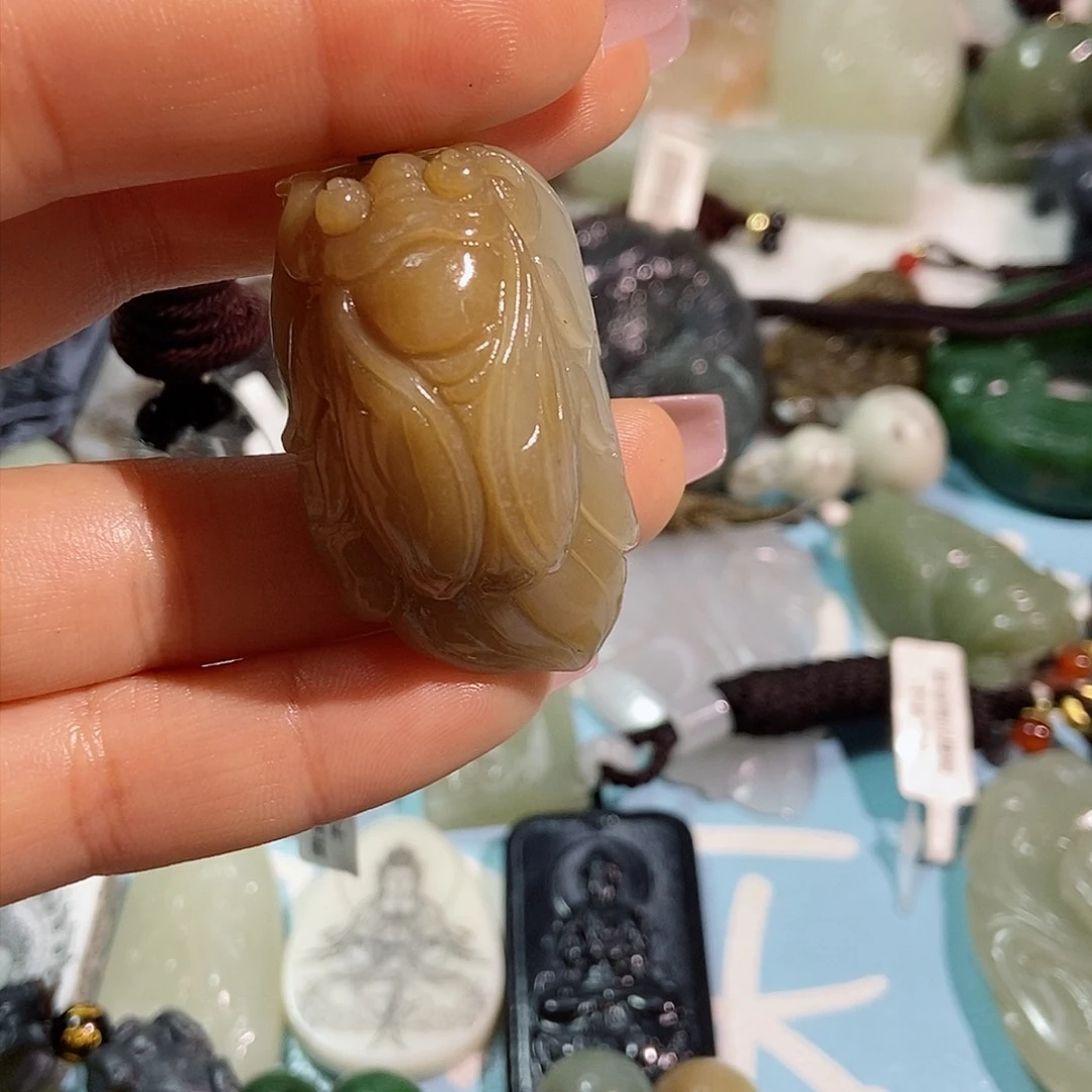 和田玉珠宝半成品未镶嵌W***W