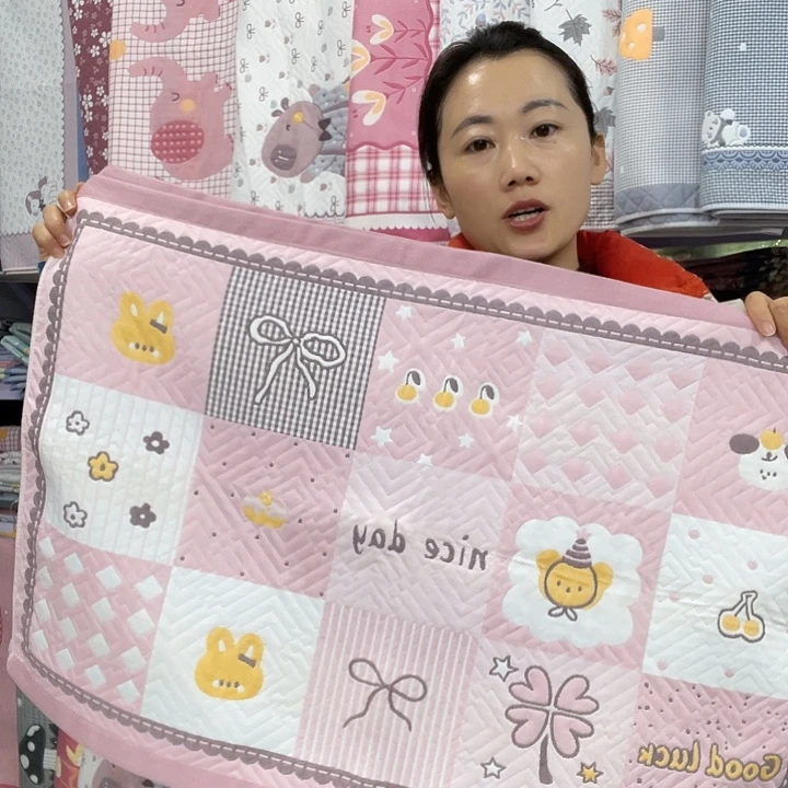 棉特价粉色百福图