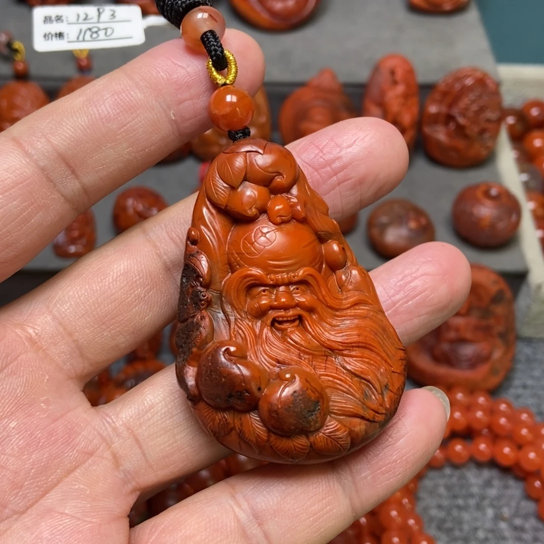 南红玛瑙未镶嵌吊坠(不含链)