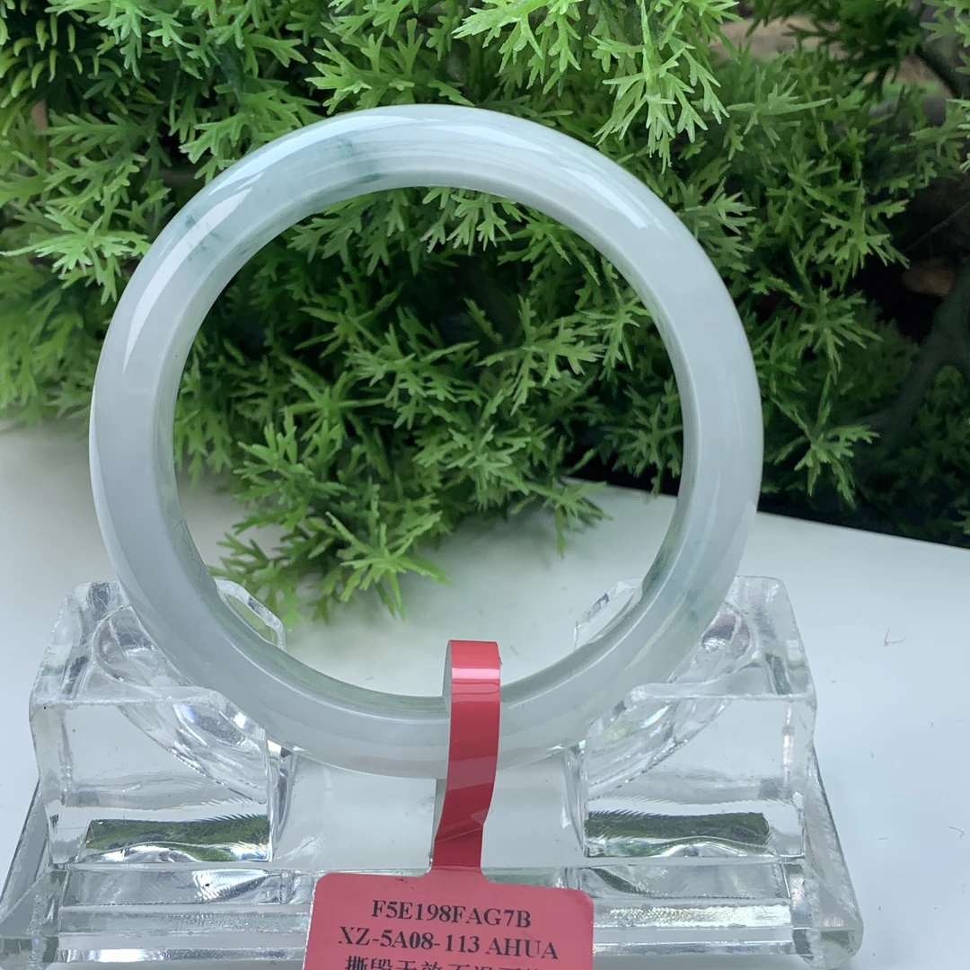 【刘思懿】天然缅甸A货翡翠手镯-C-24