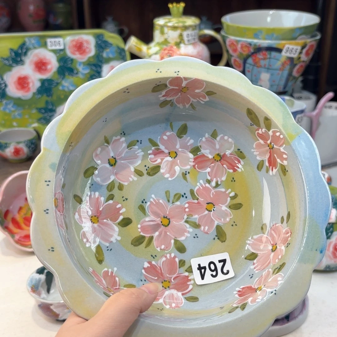 景德镇手绘高温釉下彩陶瓷茶具