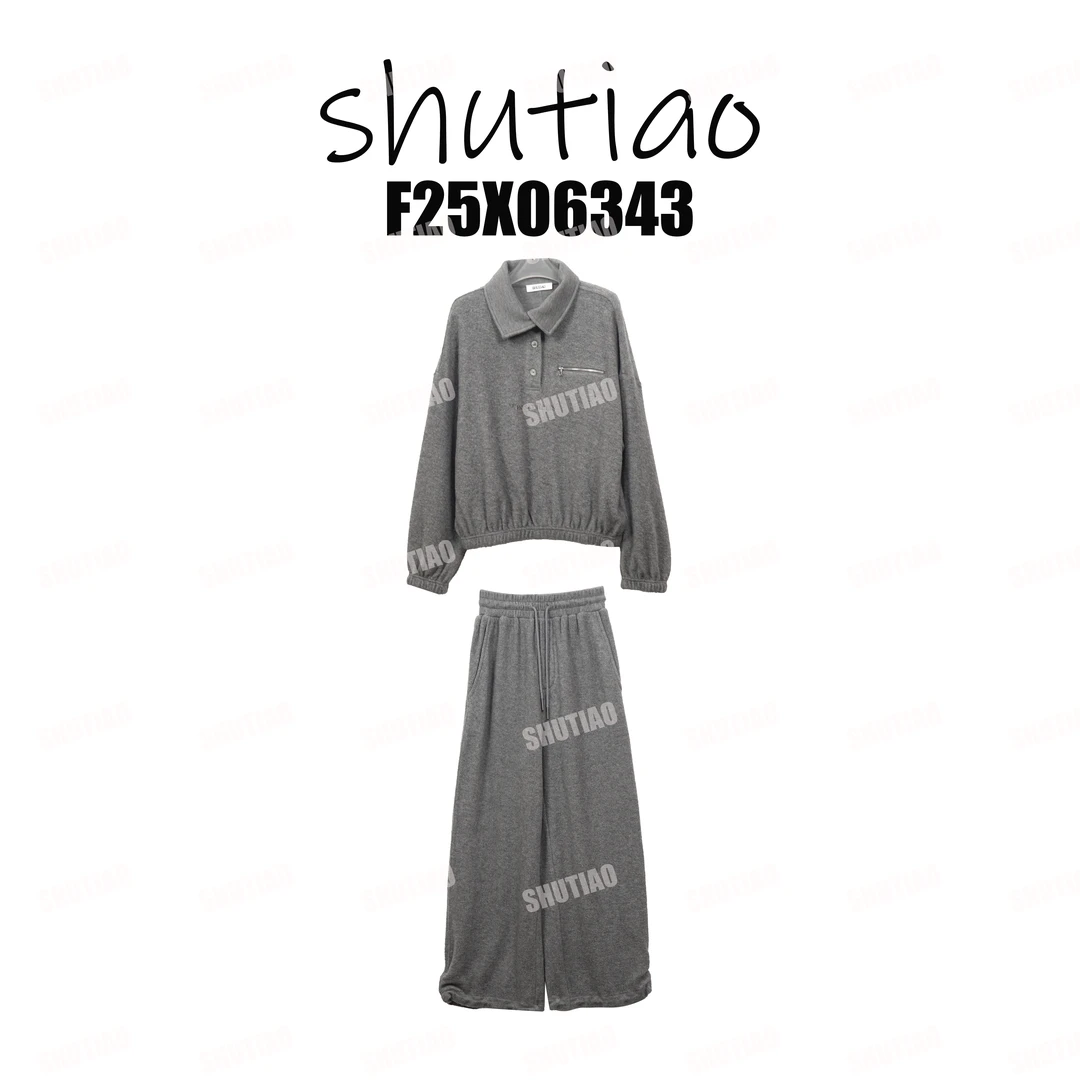 【SHUTIAO】2025秋冬:新款小众设计款套装F25X06343