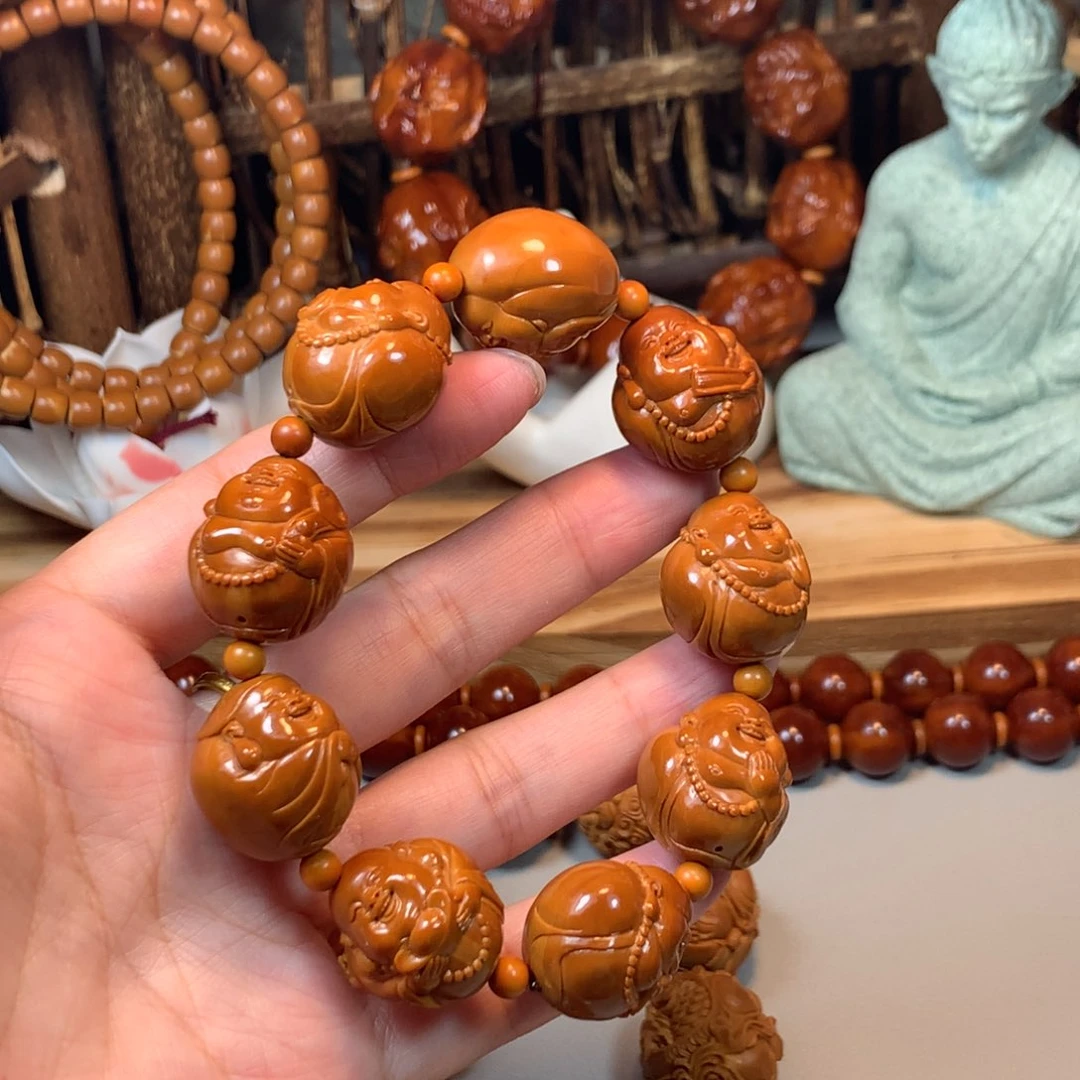 手串/手链橄榄核哈****瓜橄榄核笑口常开