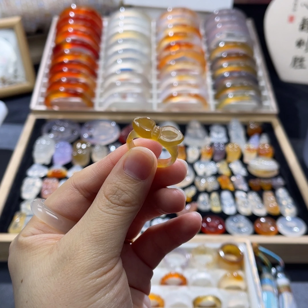 玛瑙/玉髓未镶嵌戒指