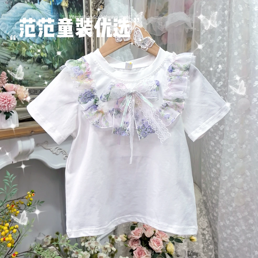 【范范童装优选】女童仙女夏季【普罗旺斯】上衣25177