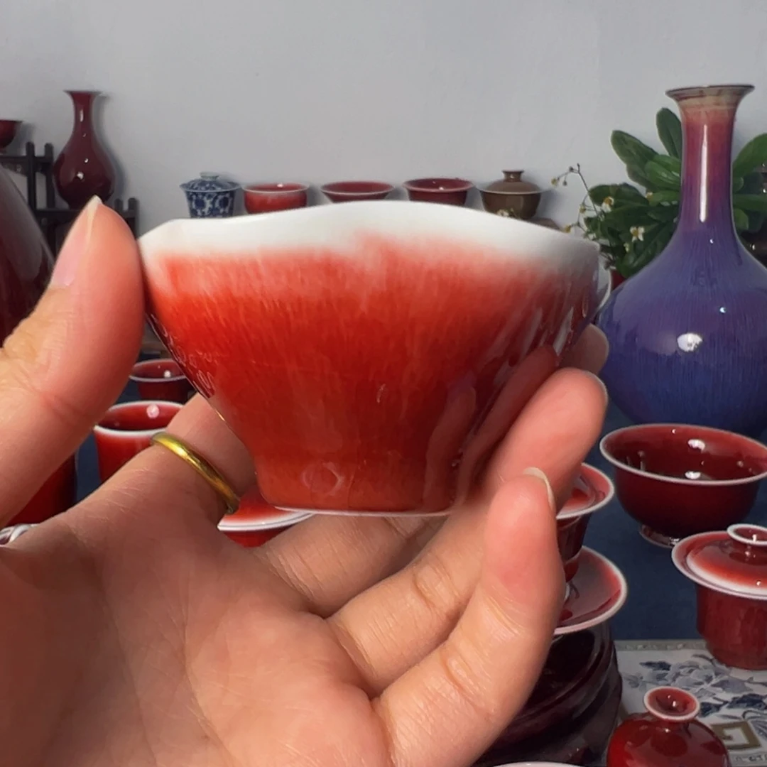 景德镇陶瓷郎红主人杯