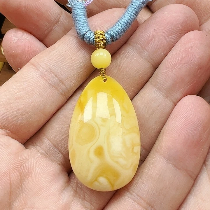 蜜蜡未镶嵌珠宝奇石蜜蜡吊坠8克