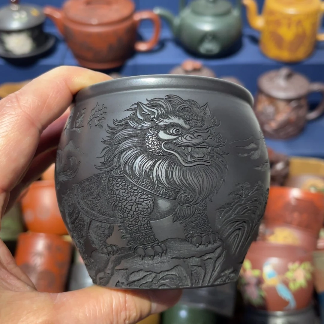 原矿紫砂手工主人杯