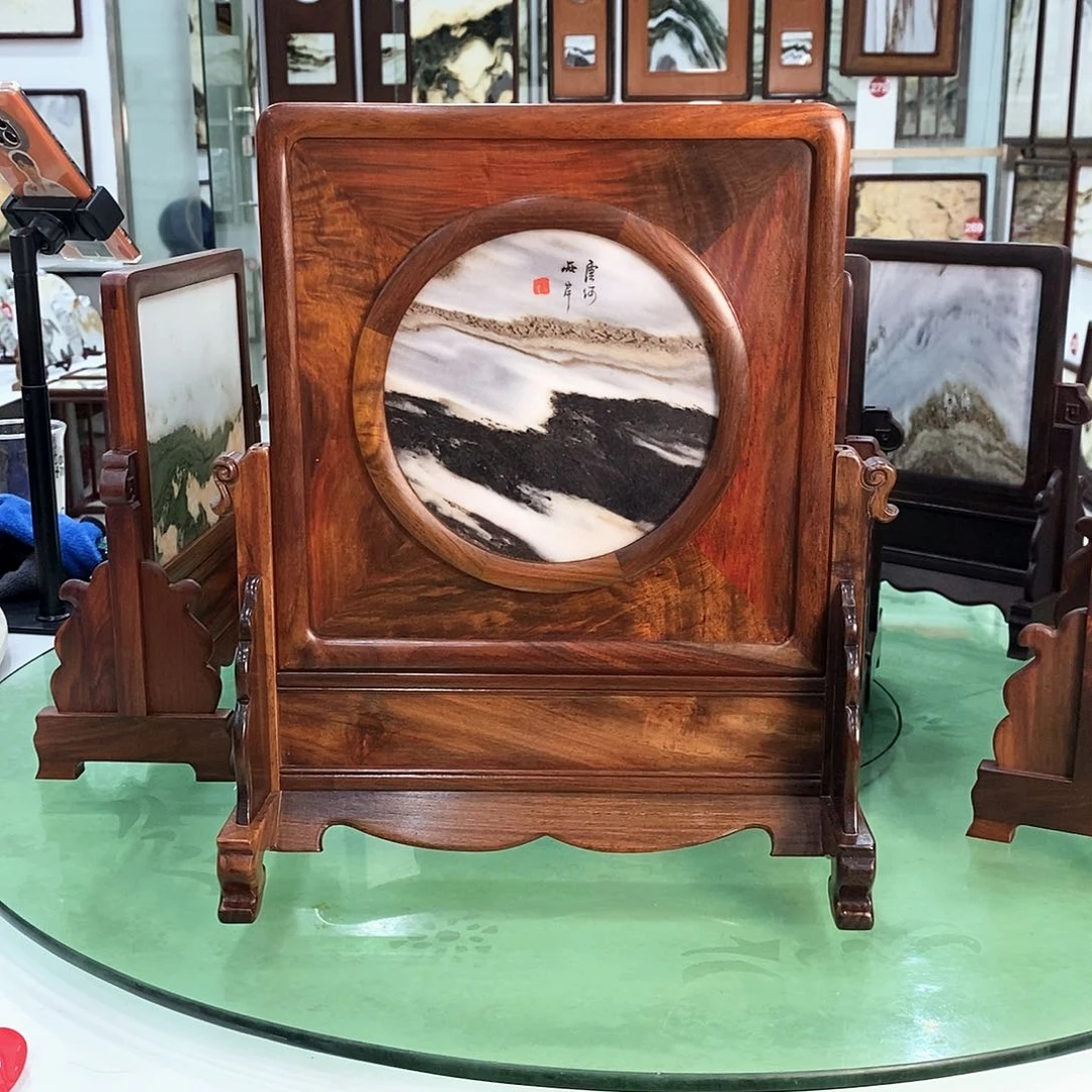 石材老***2天然云石摆件