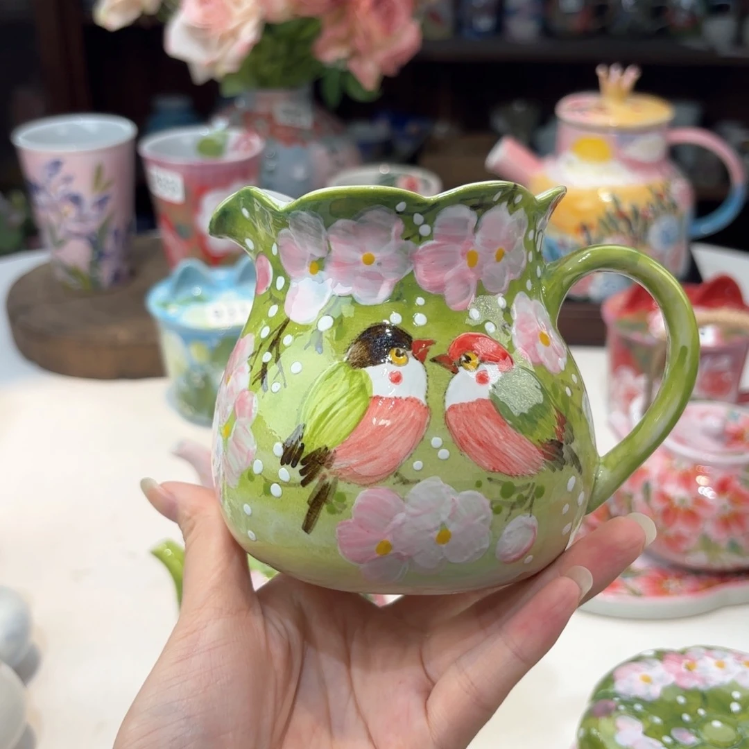 景德镇手绘高温釉下彩陶瓷茶具