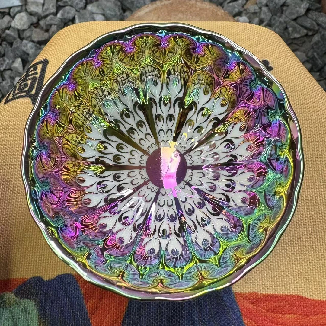 手工茶器 七彩梦幻裸杯