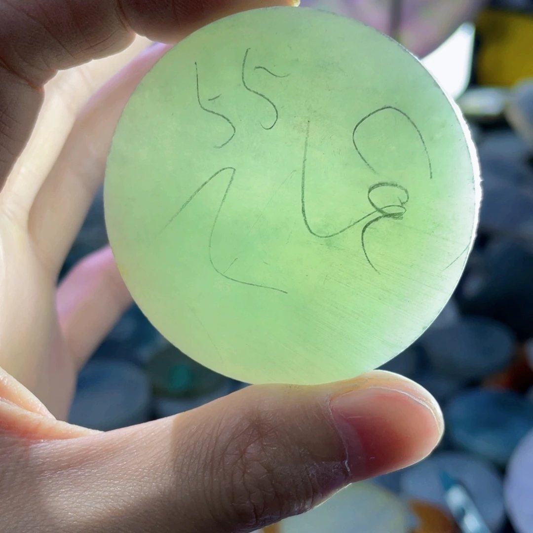 翡翠挂件未镶嵌K缅甸天然翡翠片料