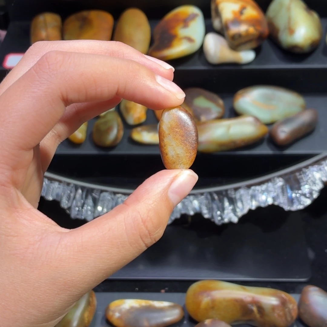 和田玉未镶嵌挂件4.8