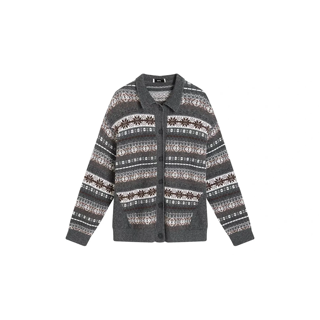 ICEDUST 25秋冬费尔岛毛衣开衫