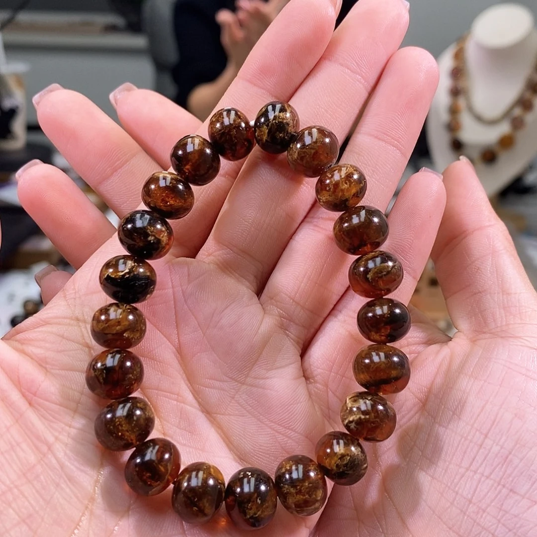 琥珀未镶嵌手链11➕