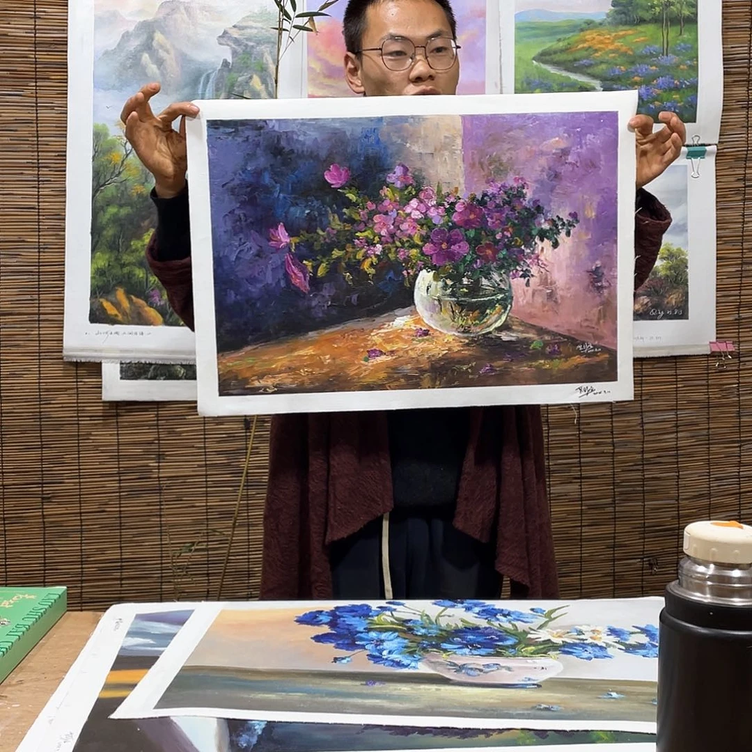 油画薇爽帮恭喜竞拍成功