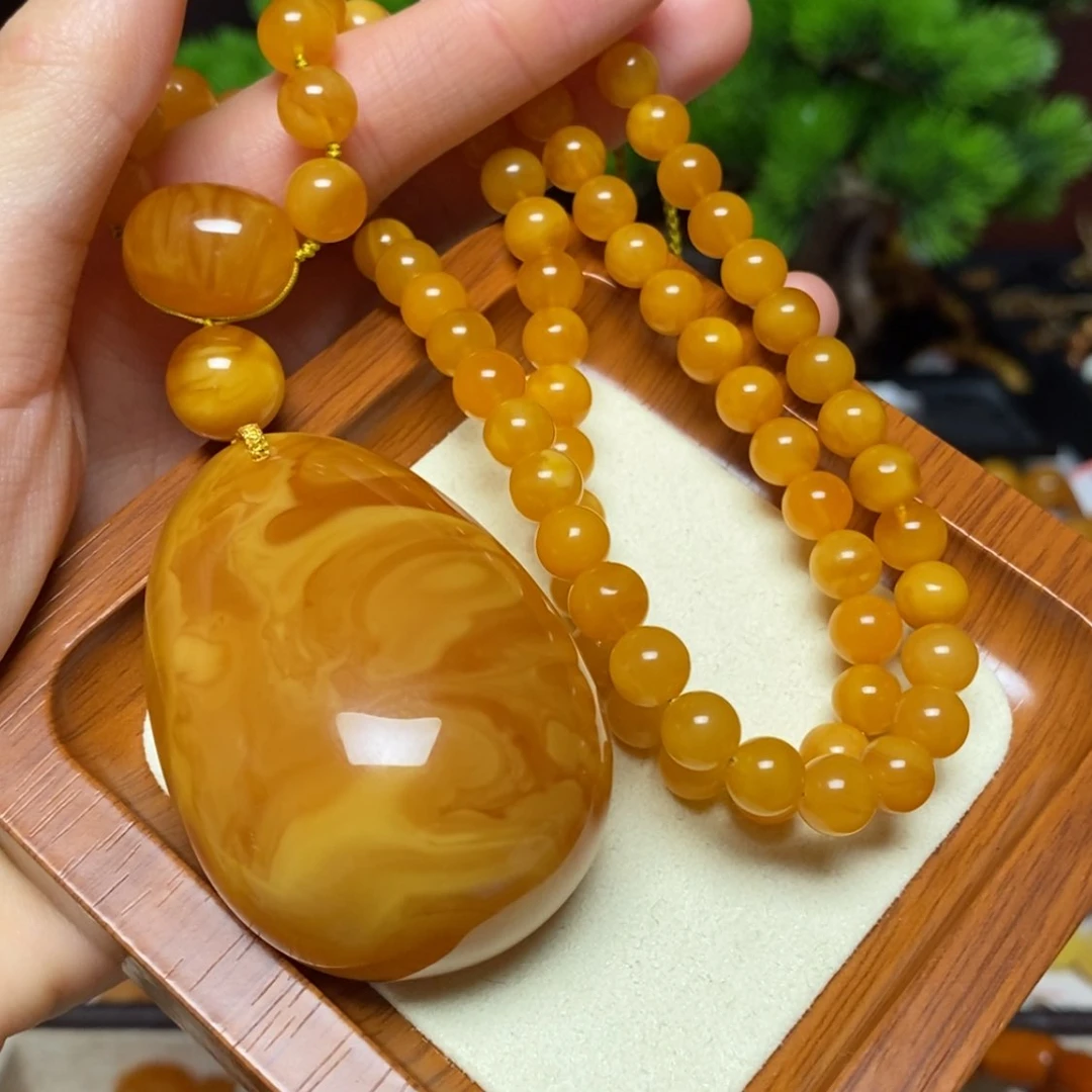 【闪购商品】蜜蜡颈饰未镶嵌项链