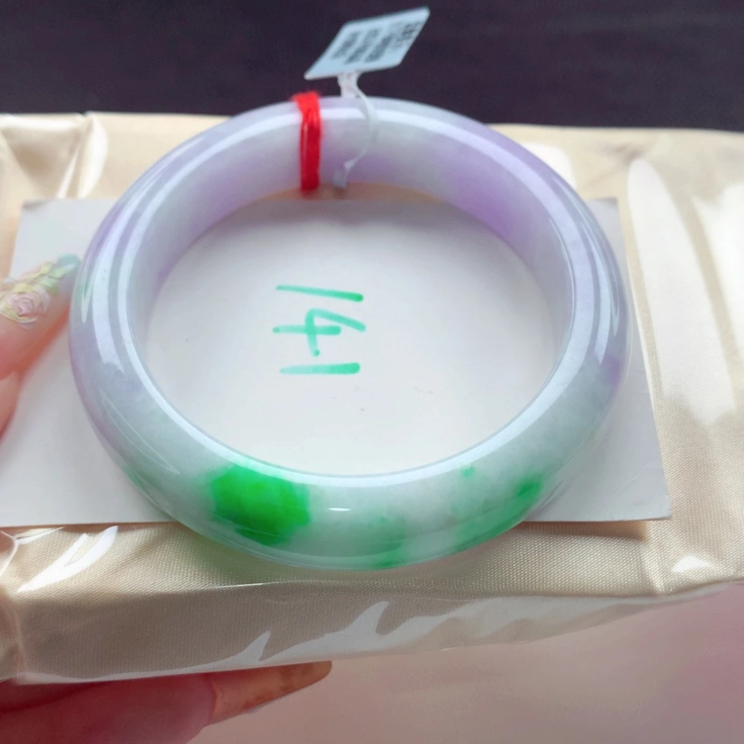 翡翠手镯未镶嵌天然缅甸翡翠A货手镯 41号