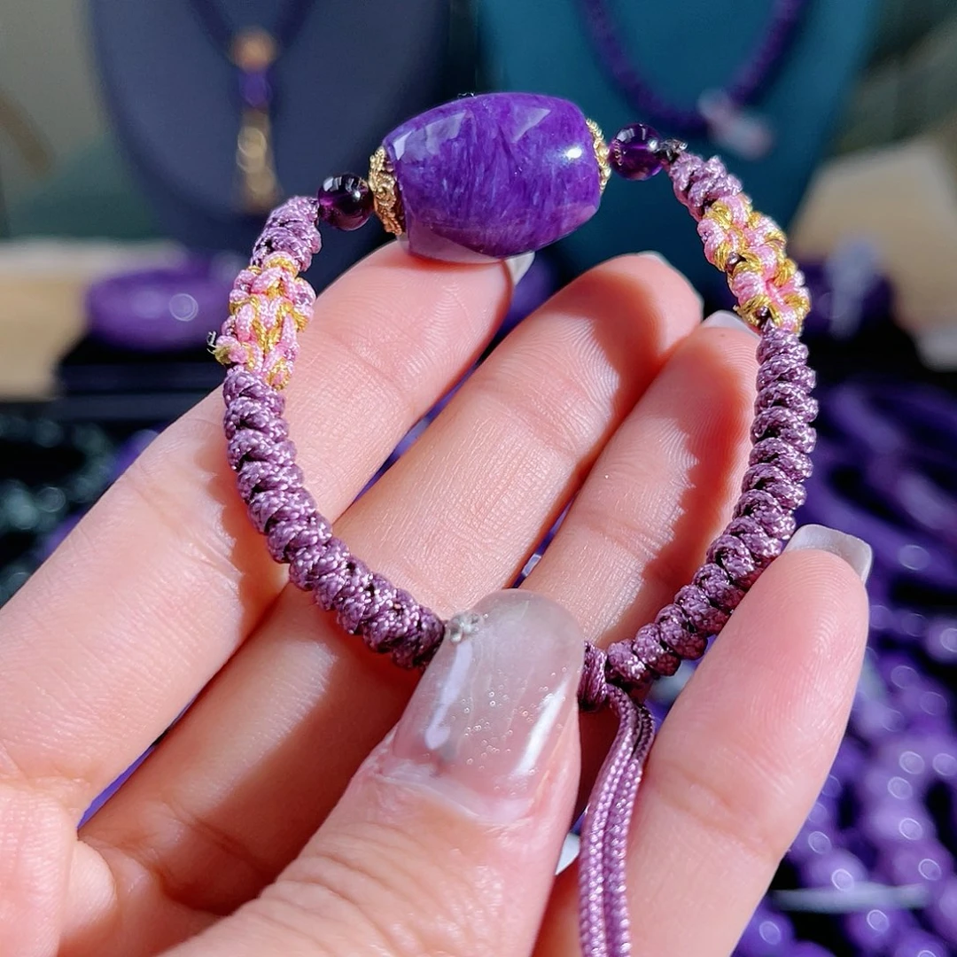 查罗石（紫龙晶）手绳未镶嵌