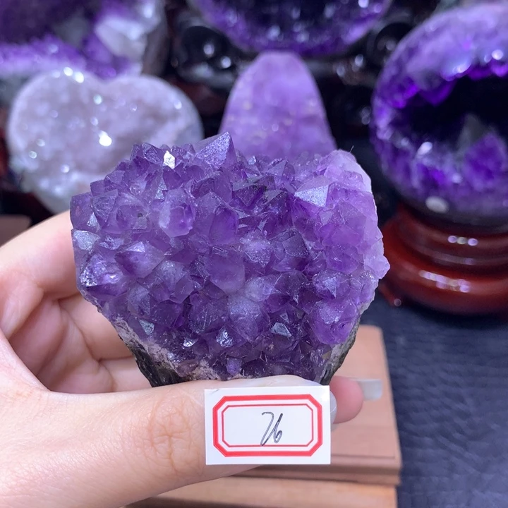 紫晶珠宝半成品未镶嵌