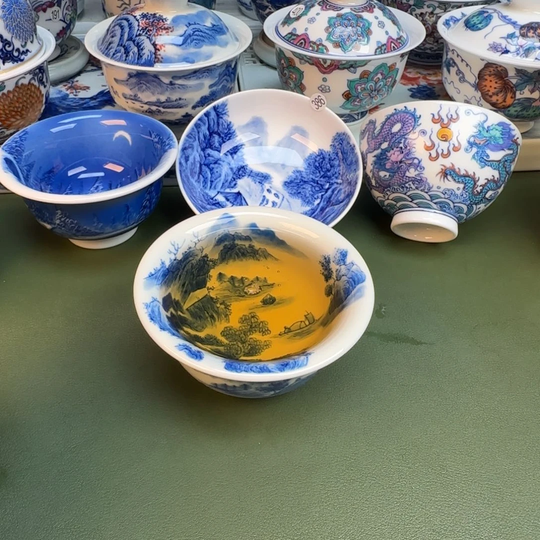 纯手工纯手绘茶具石头310