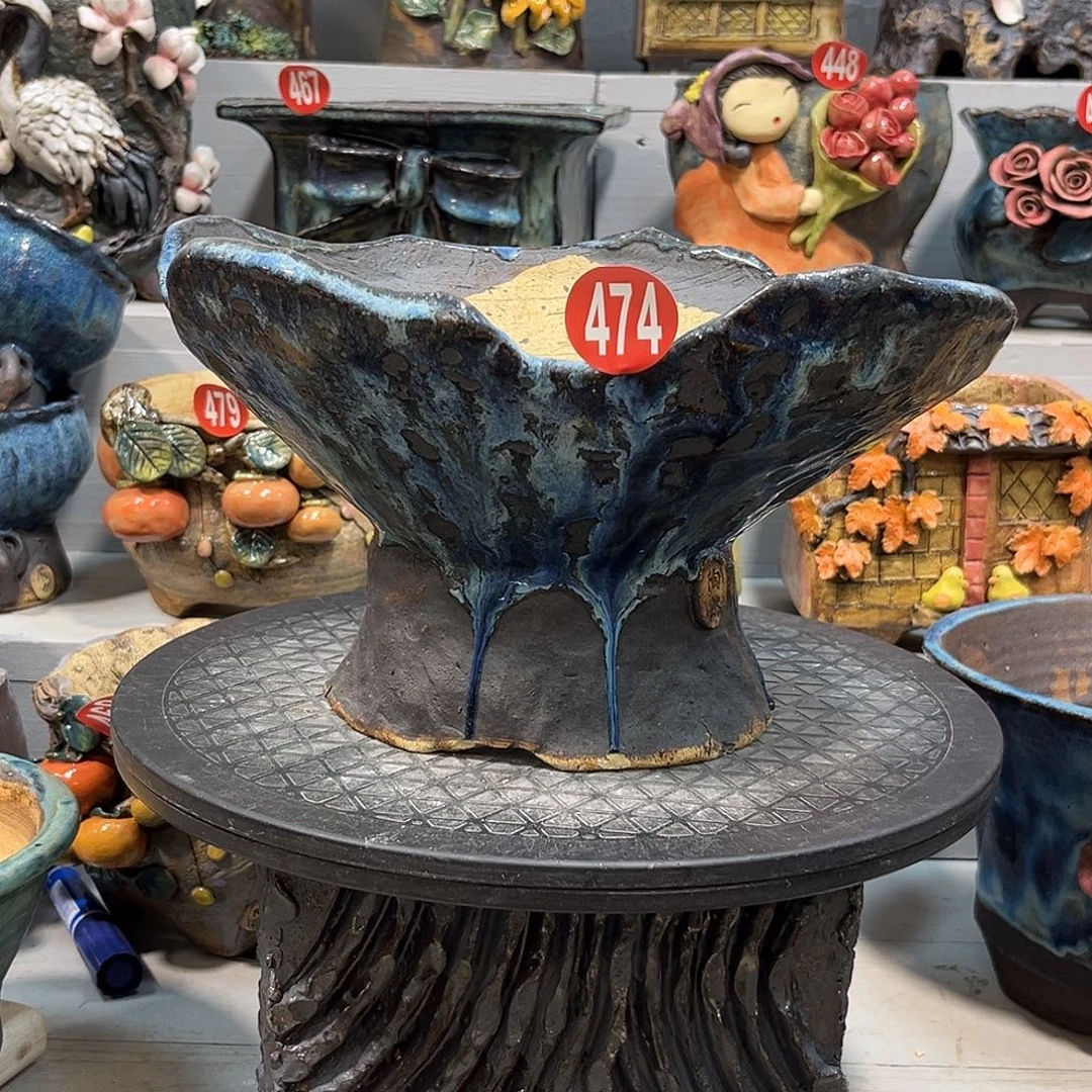 微瑕474 号陶然花器手工花盆