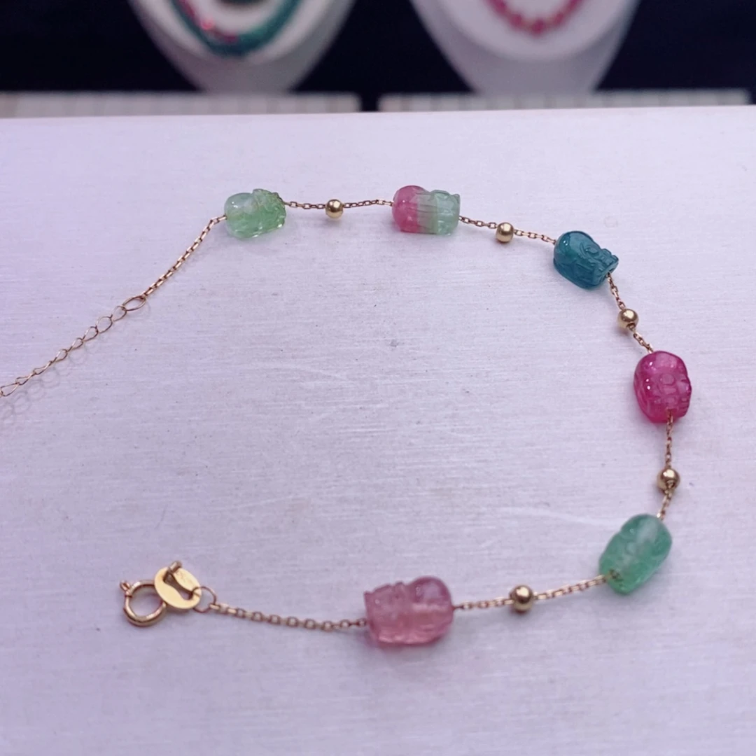 18K金镶嵌手链碧玺碧玺A手链