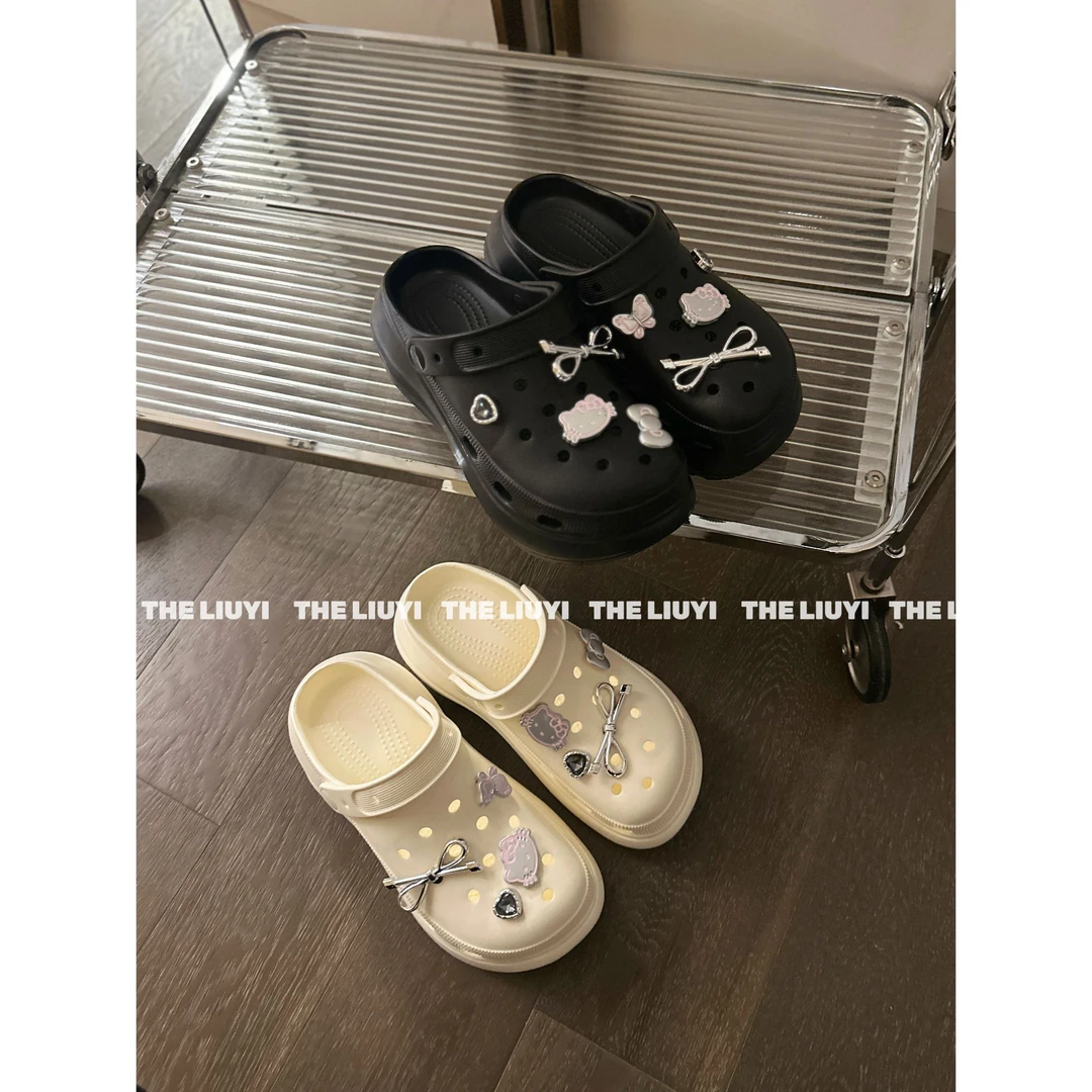 【LIUYI】新款厚底云朵厚底洞洞鞋2569