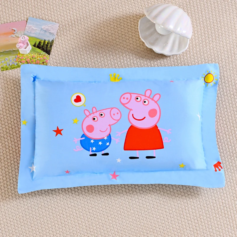 男女宝宝卡通佩奇纯棉枕套30x50幼儿园拉链枕头套40x60可爱小猪