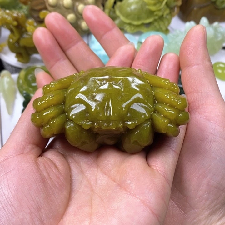 蛇纹石玉手把未镶嵌霖*