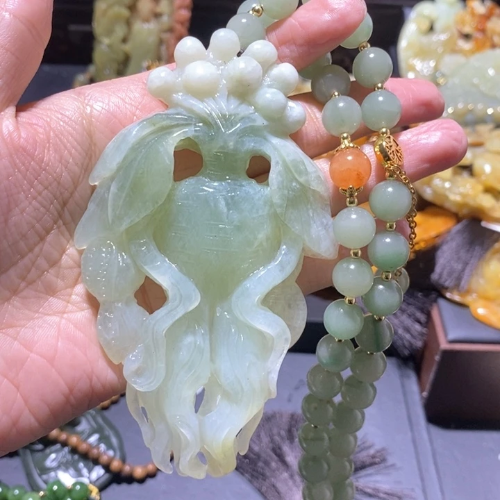 岫玉毛衣链未镶嵌