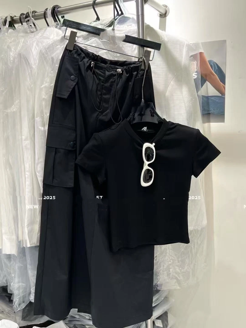 小凤定制【即刻时髦】短袖➕工装半裙套装