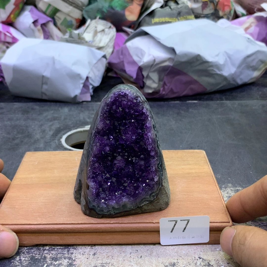 水晶摆件未镶嵌紫晶77