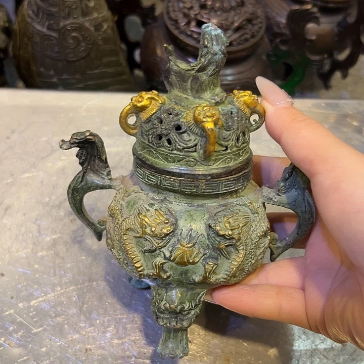 黄铜摆件，文房工艺品摆件