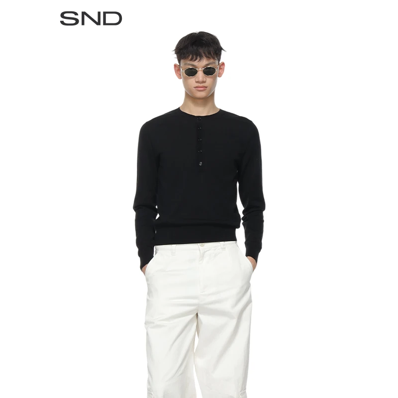 【DVN 设计师品牌】SND SS25 半开领套头ZZ衫