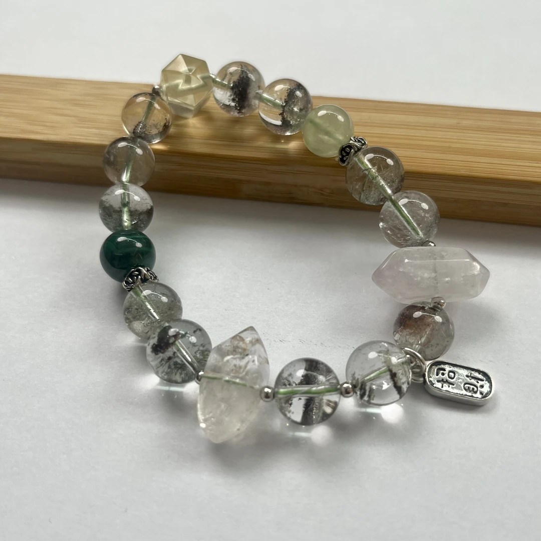 【玺而琬迪专属】XH250113 木绿幽灵手串银配