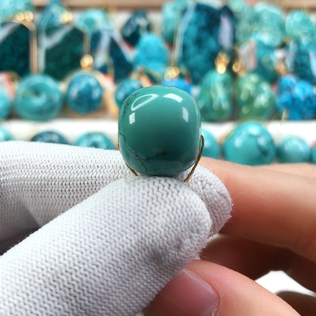 绿松石未镶嵌车挂直径17