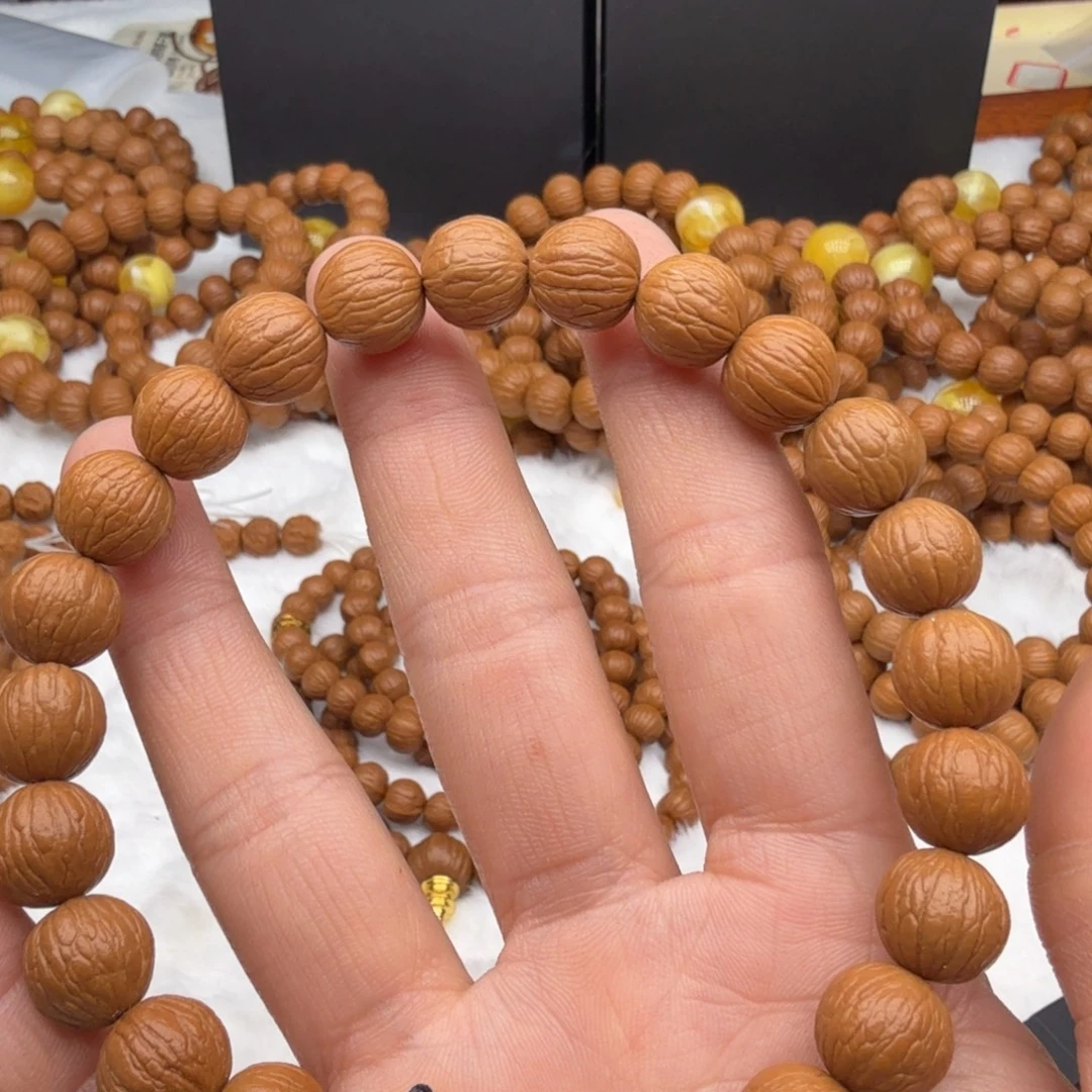 手串猴头核桃11+凤羽