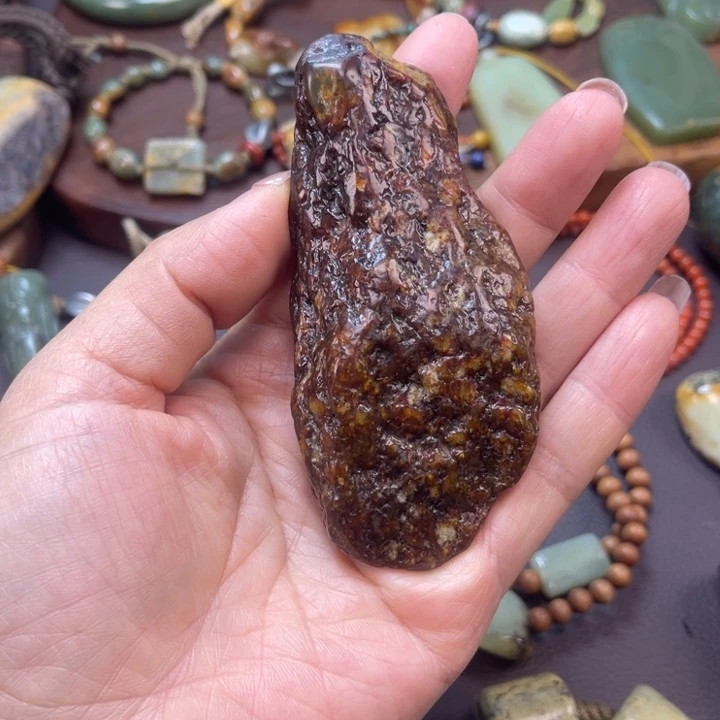 岫岩河磨玉（透闪石质玉）未镶嵌珠宝半成品