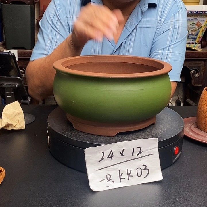 紫砂花盆货号一只KK003