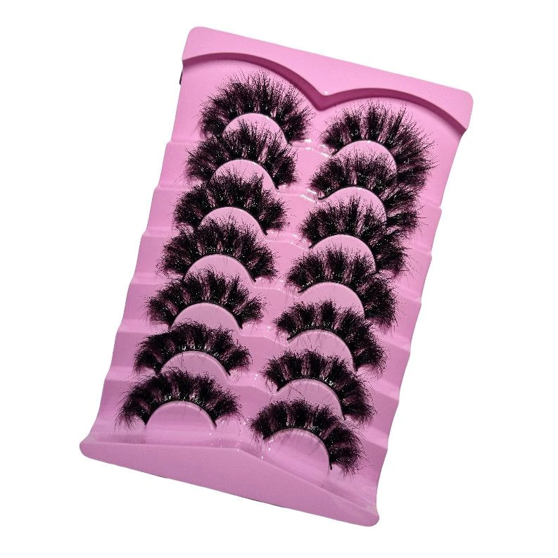 欧美风2025新款假睫毛浓密凌乱款混血演出主播夜店拍照大眼立体